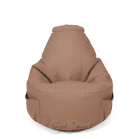 Кресло Мешок Комфорт Экокожа Кофейный