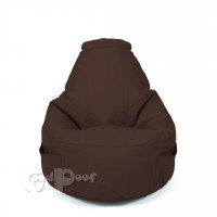 Кресло Мешок Комфорт Экокожа Коричневый