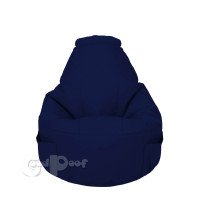 Кресло Мешок Комфорт Экокожа Синий