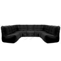 Бескаркасный Диван Мод 2L-III Black Coal