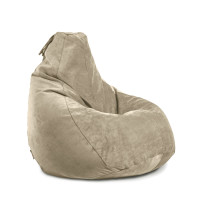 Кресло Груша Велюр Ваниль XXL