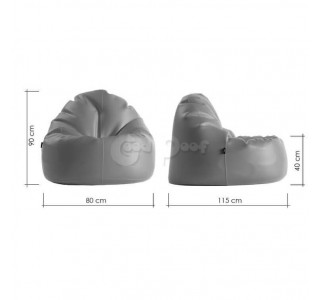 Бескаркасное Кресло Лаунж Велюр Juice