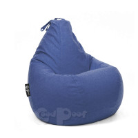 Кресло Груша Токио Лазурь XXL