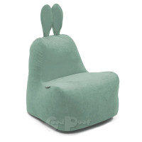 Бескаркасное Кресло Пуф Заяц Ментол