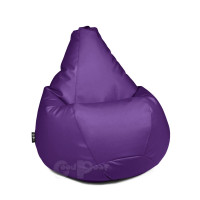 Кресло Груша Экокожа Фиолетовый XXXL