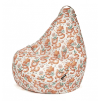 Кресло Груша Велюр Рыжик XXXL