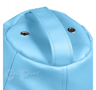 Кресло Груша Экокожа Голубой XXL