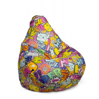 Кресло Груша Жаккард Бум XXXL