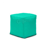 Бескаркасный Пуф Квадро Бирюзовый L