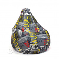 Кресло Груша Велюр Мьюзик XXXL