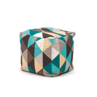 Бескаркасный Пуф Квадро Изумруд XL