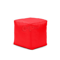 Бескаркасный Пуф Квадро Красный XL