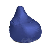 Кресло Груша Жаккард Синий XXL
