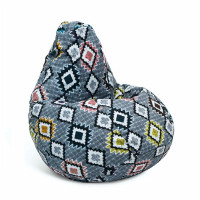 Кресло Груша Жаккард Этно XXL