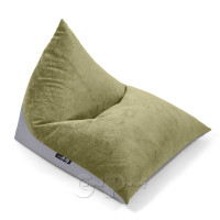 Кресло Мешок Пирамида Вельвет Фисташка