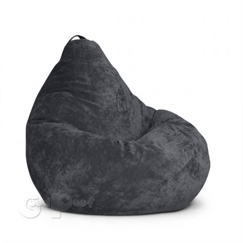 Кресло Груша Вельвет Антрацит XXXXXL